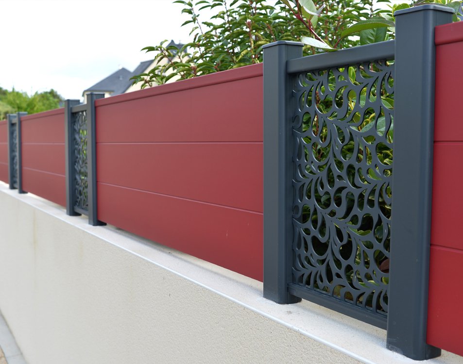 Clôtures et claustras aluminium à La Norville (91) - La Fermeture Parisienne project-slider-image