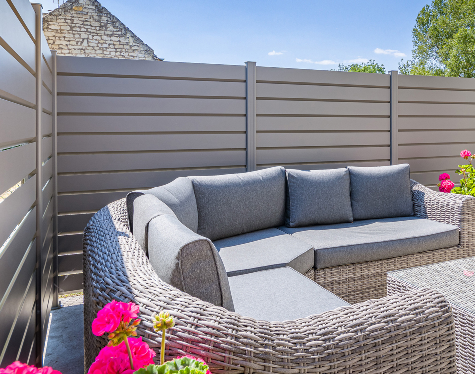 Clôtures et claustras aluminium à Villiers-sur-Orge (91) - La Fermeture Parisienne project-slider-image