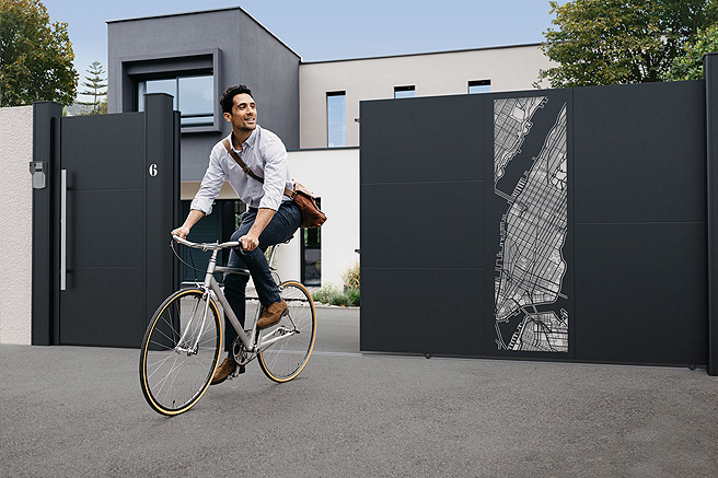 Installation de motorisation de portails aluminium dans l'Essonne - La Fermeture Parisienne img