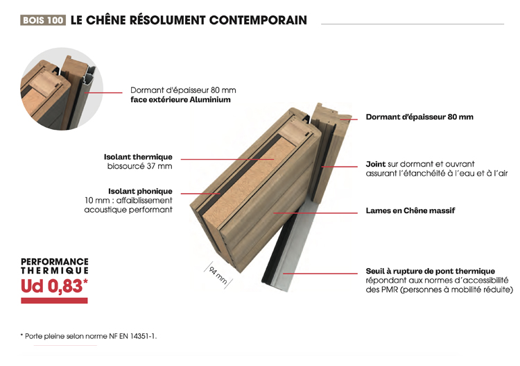 Porte d'entrée bois BEL'm dans l'Essonne 60 project-slider-image