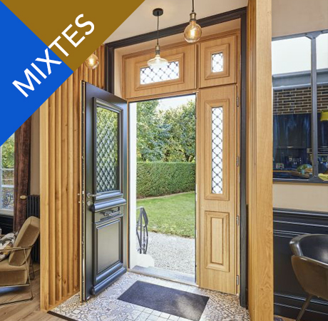 Portes d'entrée alu/bois en Essonne (91) - La Fermeture Parisienne img