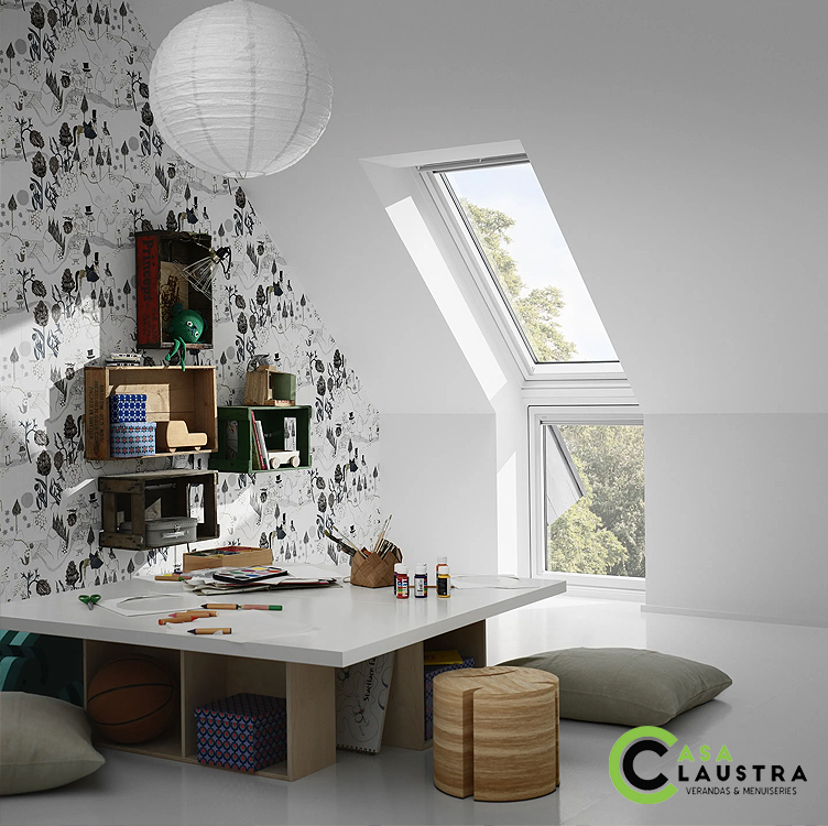 Velux : combinaison verrière d'angle dans l'Essonne - La Fermeture parisienne